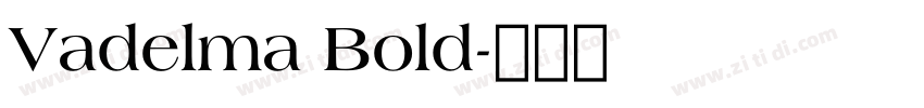 Vadelma Bold字体转换